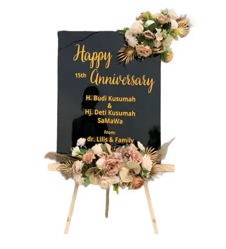 Papan Bunga Akrilik Tanah Baru