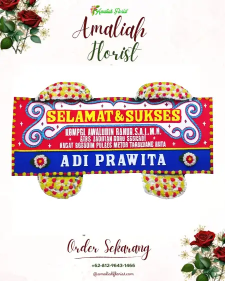 Papan Bunga Ucapan Selamat Tanah Baru